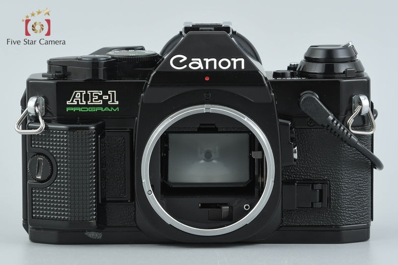 Canon AE-1 PROGRAM Black 35mm SLR Film Camera w/ Data Back A
