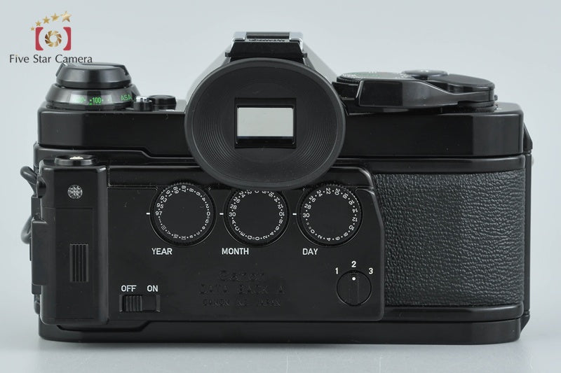 Canon AE-1 PROGRAM Black 35mm SLR Film Camera w/ Data Back A