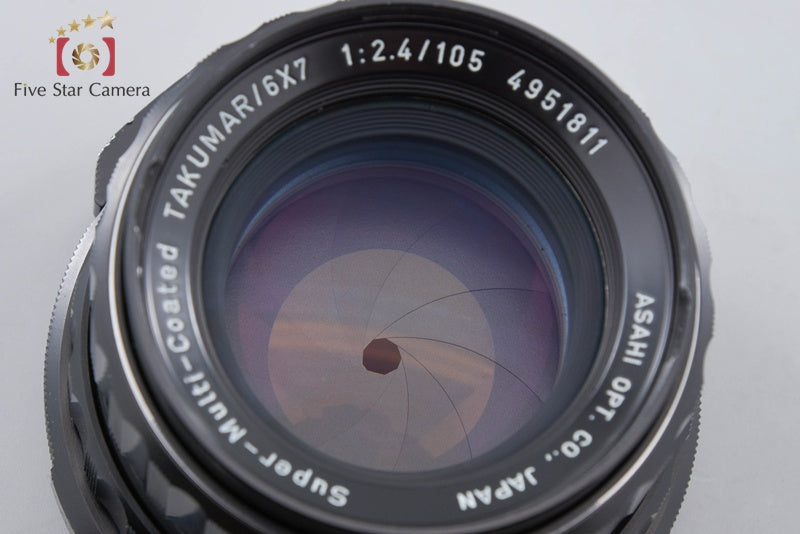 PENTAX SMC TAKUMAR 6x7 105mm f/2.4 for 6x7 / 67 / 67II 2026.08 Overhauled!!
