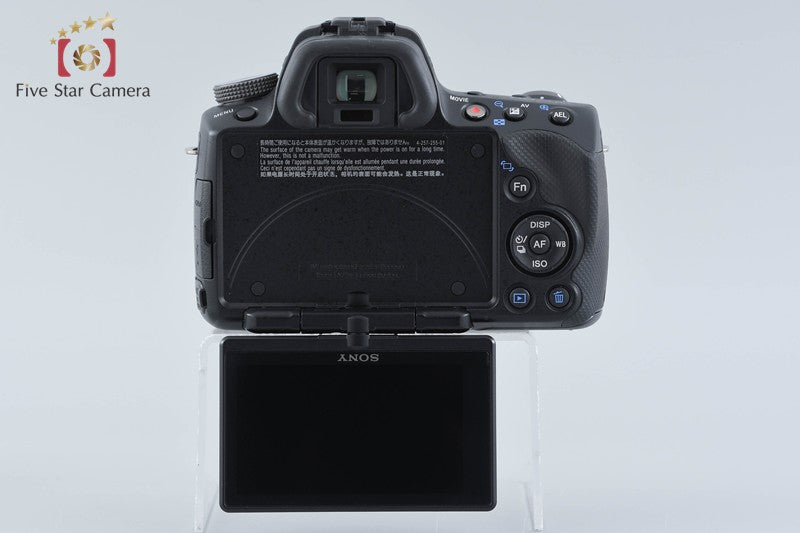 "Count 4,220" SONY α55 SLT-A55V Black 16.2MP 18-55 Lens [Japanese Language Only]