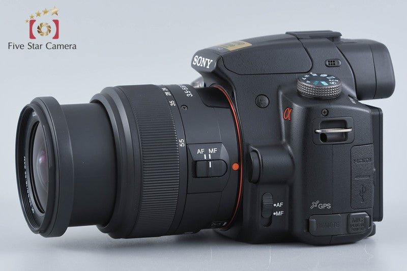 "Count 4,220" SONY α55 SLT-A55V Black 16.2MP 18-55 Lens [Japanese Language Only]