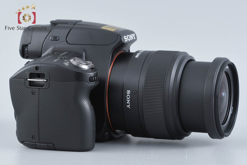 "Count 4,220" SONY α55 SLT-A55V Black 16.2MP 18-55 Lens [Japanese Language Only]
