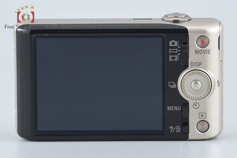 Sony Cyber-Shot DSC-WX200 Gold 18.2 MP Digital Camera [Japanese Language Only]