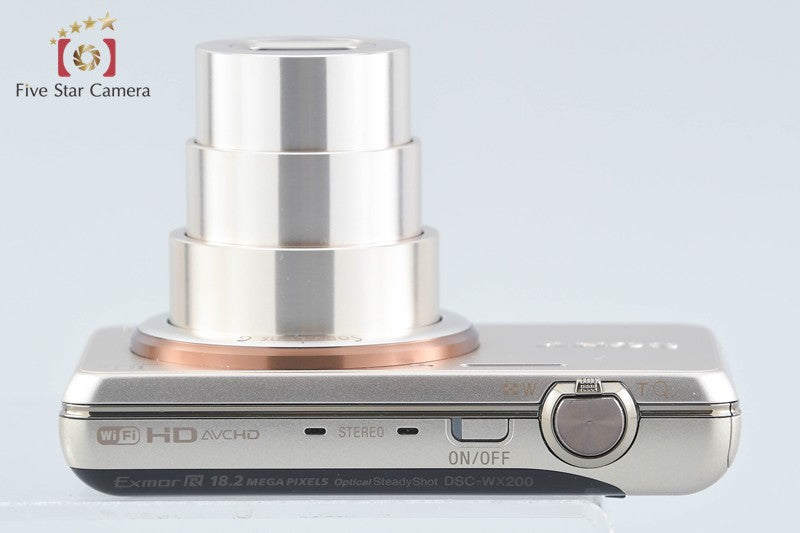 Sony Cyber-Shot DSC-WX200 Gold 18.2 MP Digital Camera [Japanese Language Only]