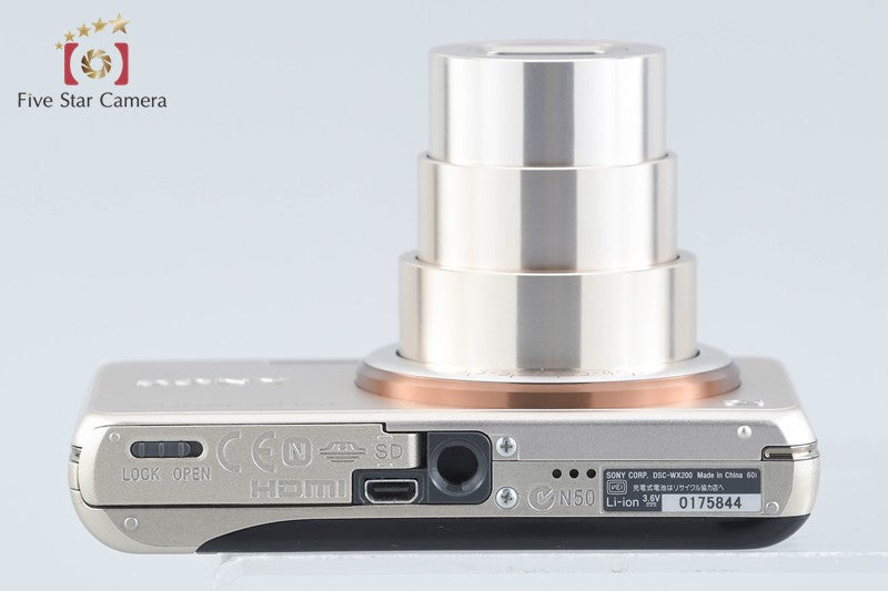 Sony Cyber-Shot DSC-WX200 Gold 18.2 MP Digital Camera [Japanese Language Only]