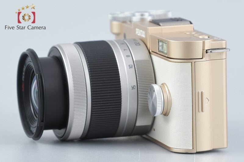 "Count 964" PENTAX Q-S1 Gold x Cream 12.4 MP Digital Mirrorless Camera 5-15 Lens