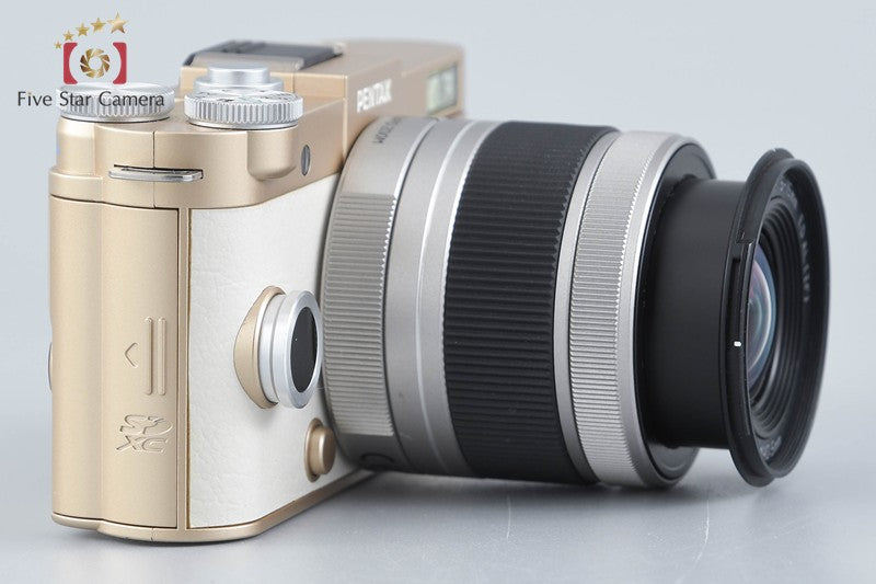 "Count 964" PENTAX Q-S1 Gold x Cream 12.4 MP Digital Mirrorless Camera 5-15 Lens