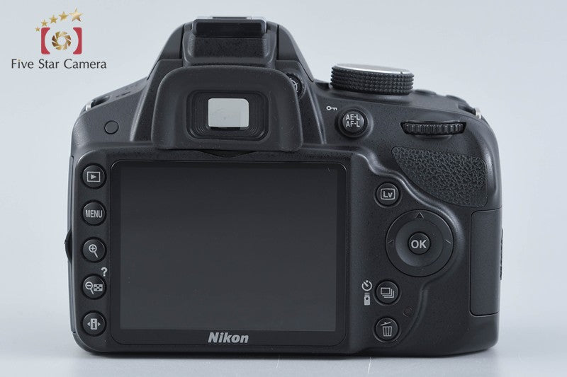 "Shutter count 4,830" Nikon D3200 Black 24.2 MP DSLR 18-55 VR Lens