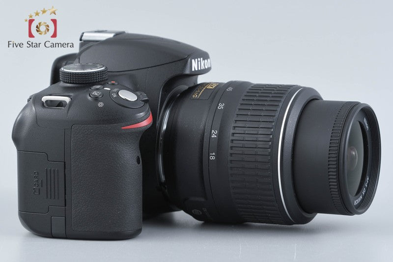 "Shutter count 4,830" Nikon D3200 Black 24.2 MP DSLR 18-55 VR Lens