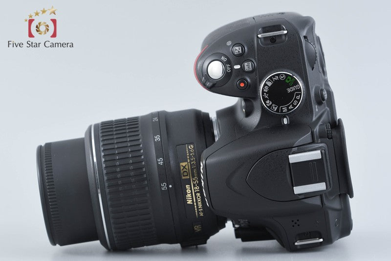 "Shutter count 4,830" Nikon D3200 Black 24.2 MP DSLR 18-55 VR Lens