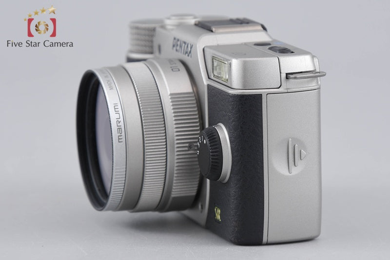 "Shutter count 2,963" PENTAX Q7 Silver 12.4 MP Digital Camera 8.5 Lens