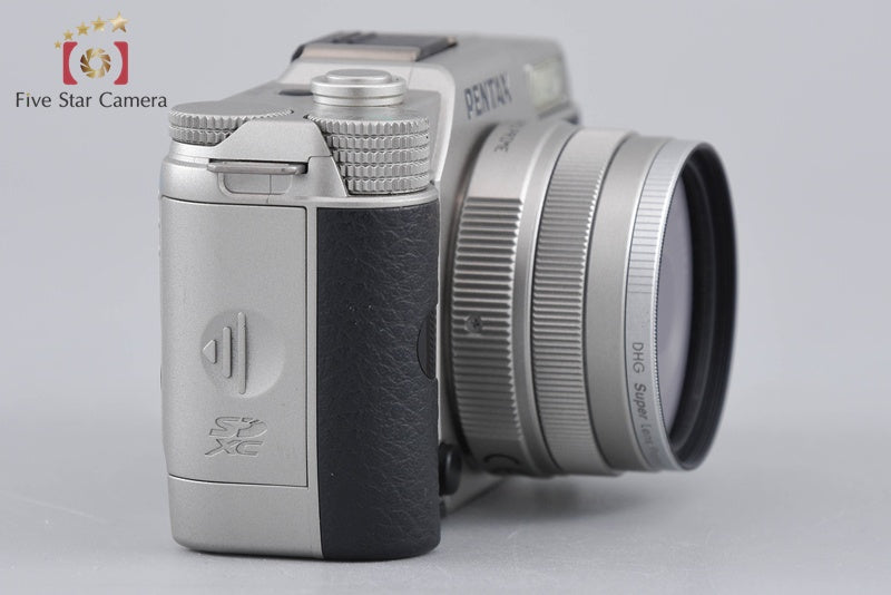 "Shutter count 2,963" PENTAX Q7 Silver 12.4 MP Digital Camera 8.5 Lens