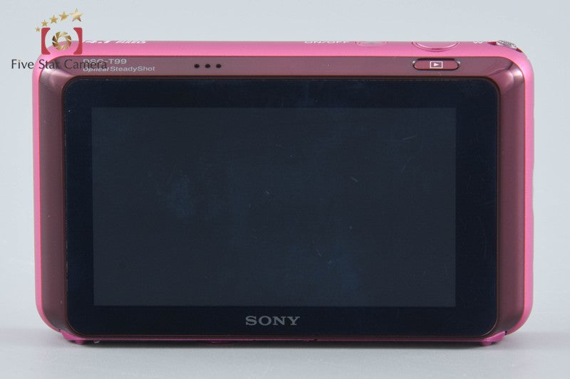 Sony Cyber-Shot DSC-T99 Pink 14.1 MP Digital Camera [Japanese Language Only]