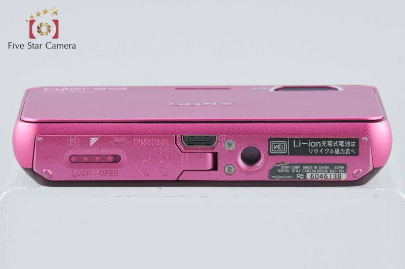 Sony Cyber-Shot DSC-T99 Pink 14.1 MP Digital Camera [Japanese Language Only]