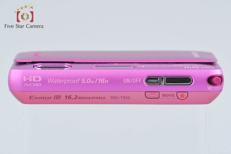 Sony Cyber-Shot DSC-TX10 Pink 16.2 MP Digital Camera [Japanese Language Only]