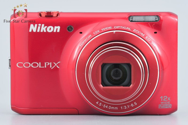 Nikon COOLPIX S6400 Glossy Red 16.0 MP Digital Camera w/ Box