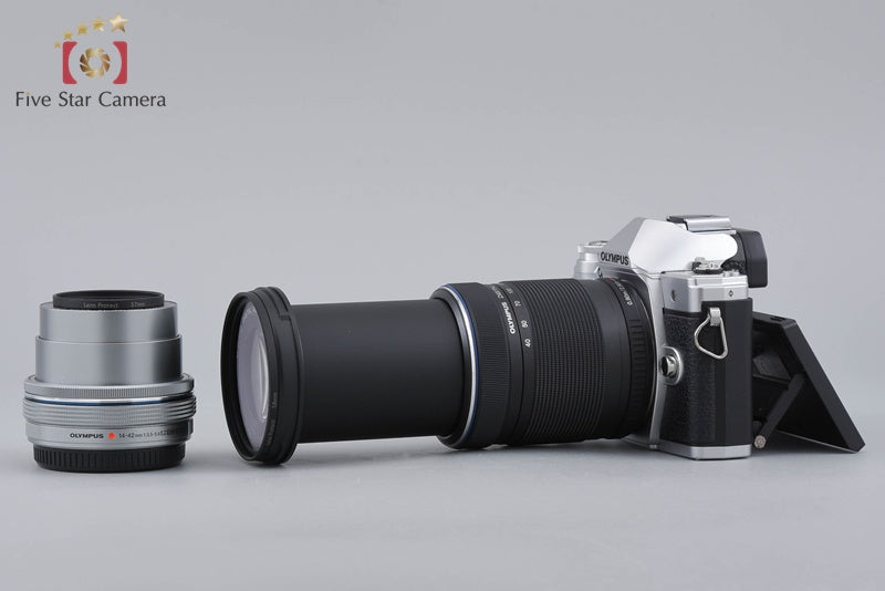 "Count 1,527" Olympus OM-D E-M10 Mark III Silver 16.1 MP 14-42 40-150 EZ Lenses