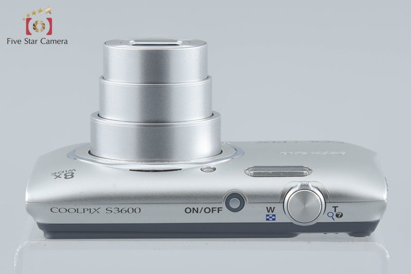 Nikon COOLPIX S3600 Crystal Silver 20.0 MP Digital Camera