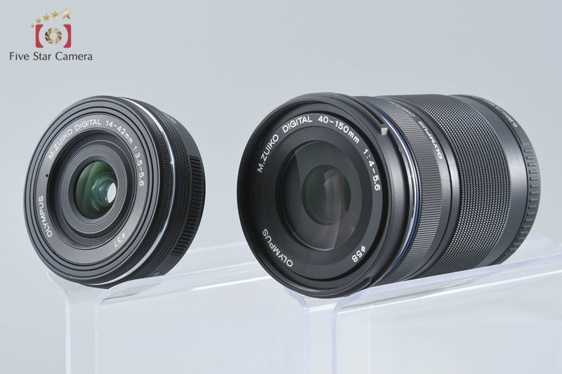 Olympus OM-D E-M10 Mark III Black 16.1 MP 14-42 40-150 Lenses w/ Box