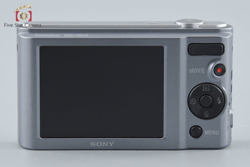 Sony Cyber-Shot DSC-W810 Silver 20.1 MP Digital Camera [Japanese Language Only]
