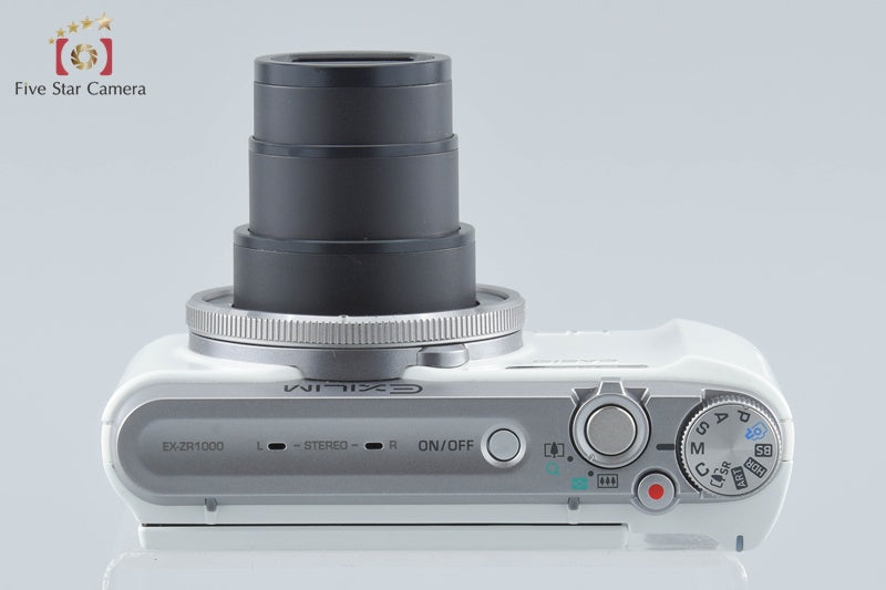 Casio HIGH SPEED EXILIM EX-ZR1000 White 16.1 MP Digital Camera