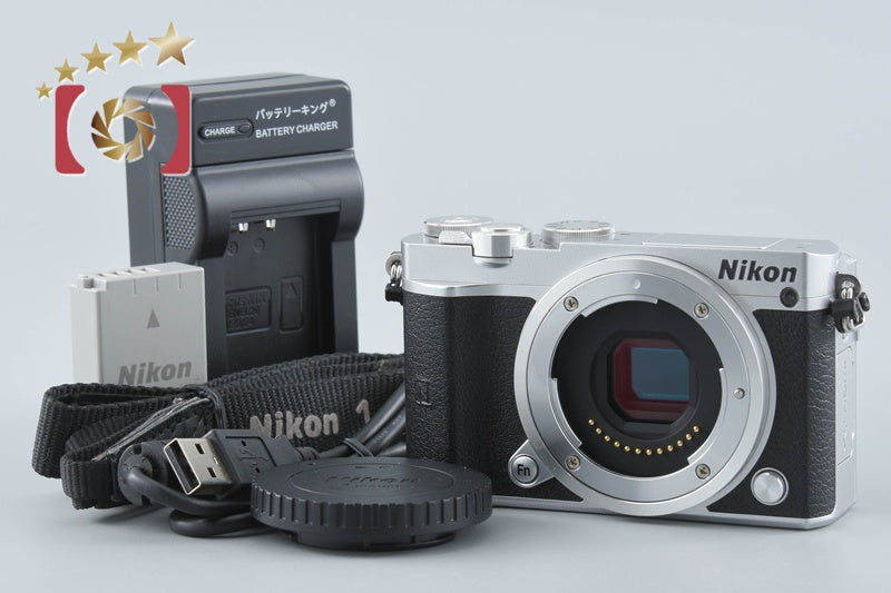 "Shutter count 1,172" Nikon 1 J5 Silver 20.8 MP Digital Mirrorless Camera Body