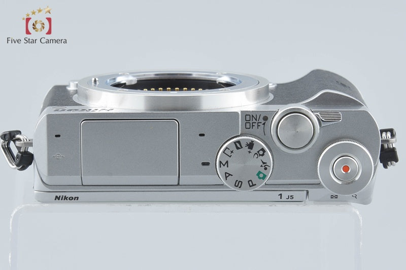 "Shutter count 1,172" Nikon 1 J5 Silver 20.8 MP Digital Mirrorless Camera Body