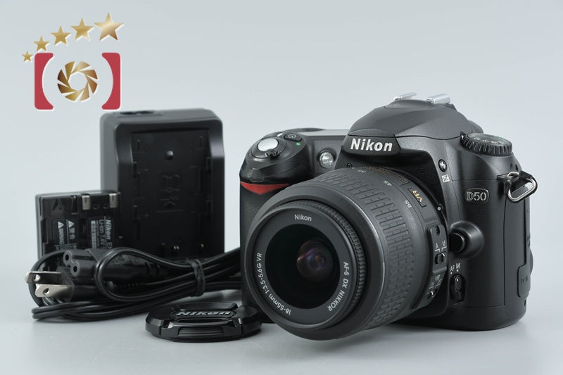 Nikon D50 Black 6.1 MP DSLR Camera 18-55 Lens
