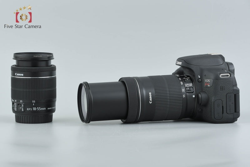"Count 524" Canon EOS Kiss X8i / Rebel T6i / 750D 24.2 MP 18-55 55-250 Lenses