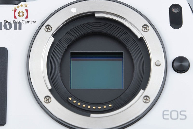 Canon EOS M White 18.0 MP Mirrorless Camera 18-55 Lens