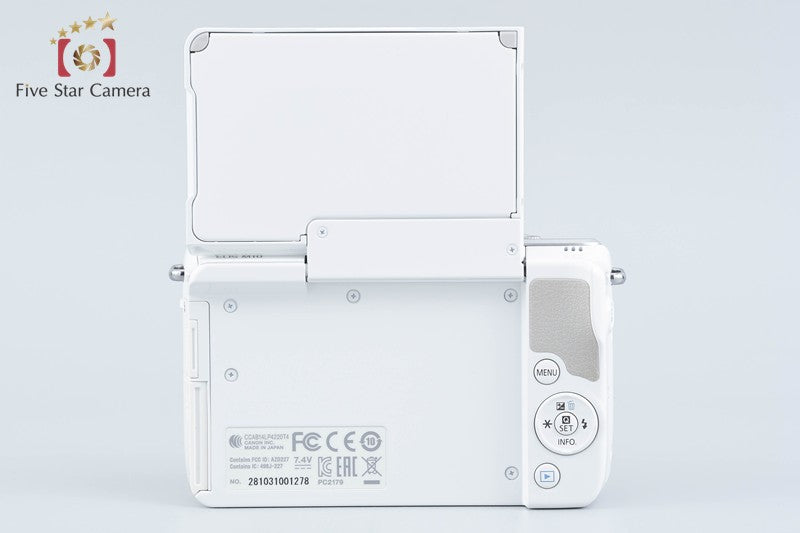 Canon EOS M10 White 18.0 MP Digital Mirrorless Camera 15-45 Lens