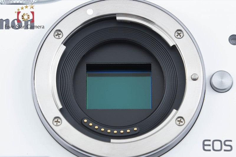 Canon EOS M10 White 18.0 MP Digital Mirrorless Camera 15-45 Lens