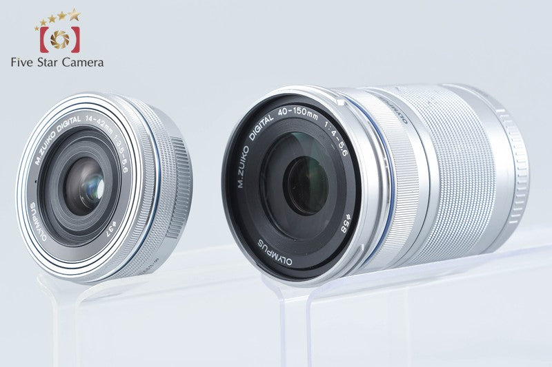 Olympus PEN E-PL8 White 16.1 MP Digital Camera 14-42 40-150 Lenses