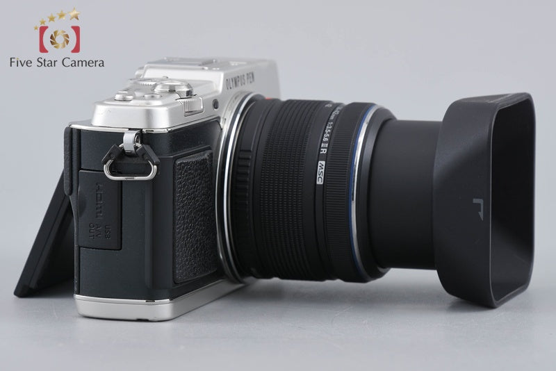 "Count 1,359" Olympus PEN E-P5 Silver 16.1MP 14-42 Lens + VF-4 Viewfinder w/ Box