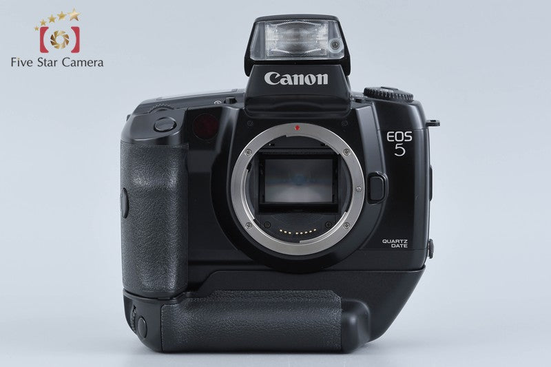 Canon EOS 5 QD 35mm SLR Film Camera Body + VG10 Vertical Grip