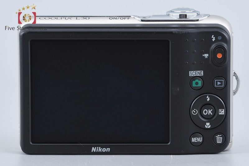 Nikon COOLPIX L30 Silver 20.0 MP Digital Camera