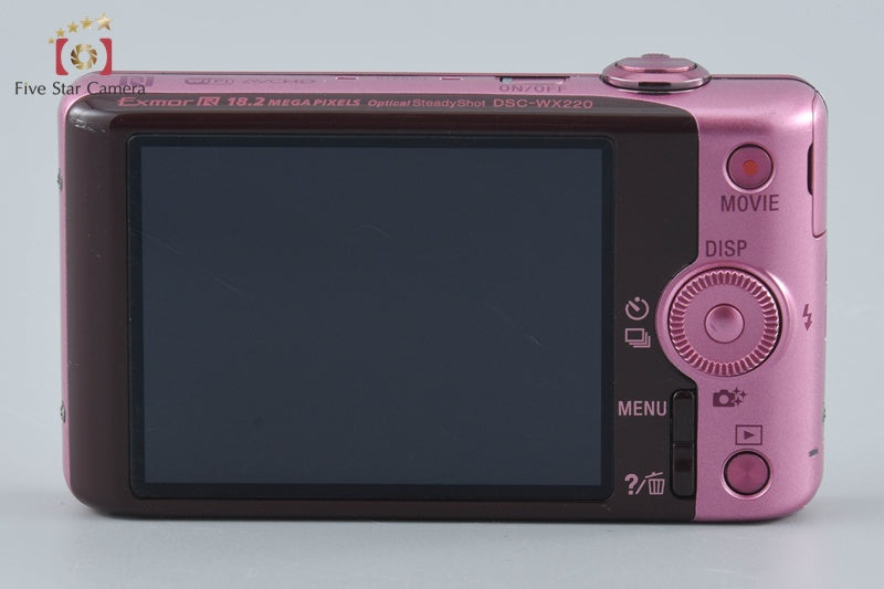 Sony Cyber-Shot DSC-WX220 Pink 18.2 MP Digital Camera [Multiple Languages]