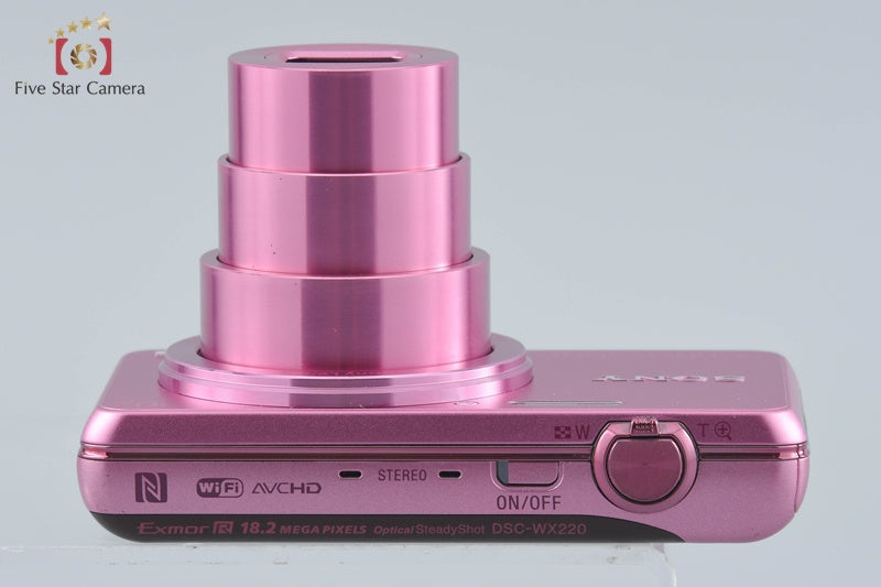 Sony Cyber-Shot DSC-WX220 Pink 18.2 MP Digital Camera [Multiple Languages]