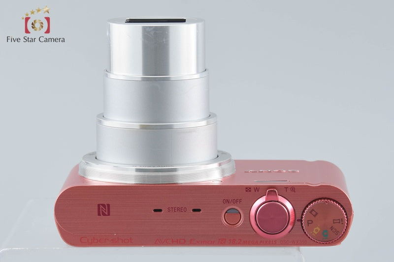Sony Cyber-Shot DSC-WX350 Pink 18.2 MP Digital Camera [Multiple Languages]