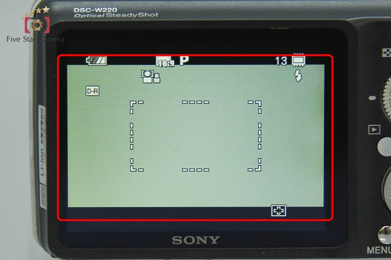 Sony Cyber-Shot DSC-W220 Black 12.1 MP Digital Camera [Japanese Language Only]