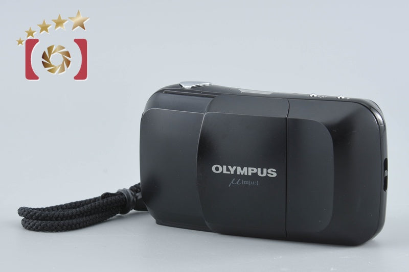 Olympus μ[mju:] Black 35mm Point & Shoot Film Camera