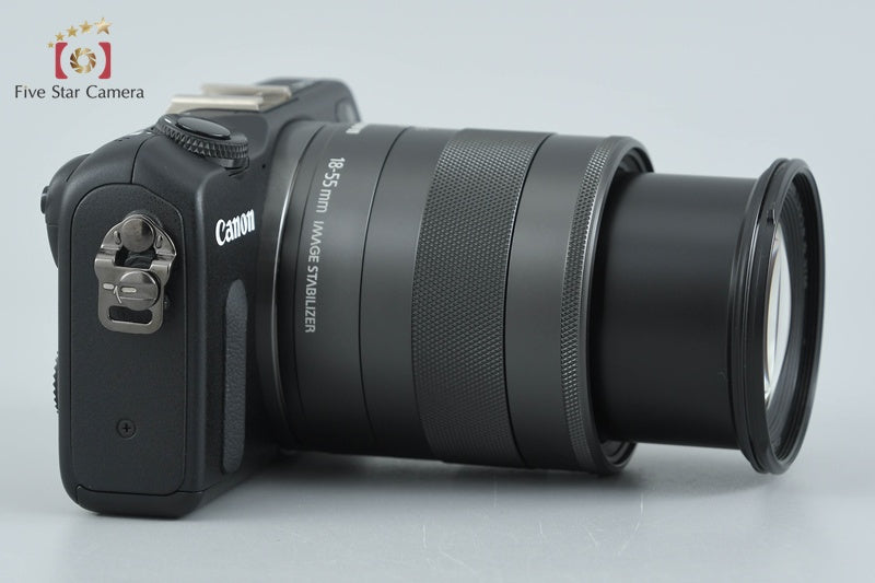 Canon EOS M Black 18.0 MP Mirrorless Camera EF-M 18-55 IS STM Lens