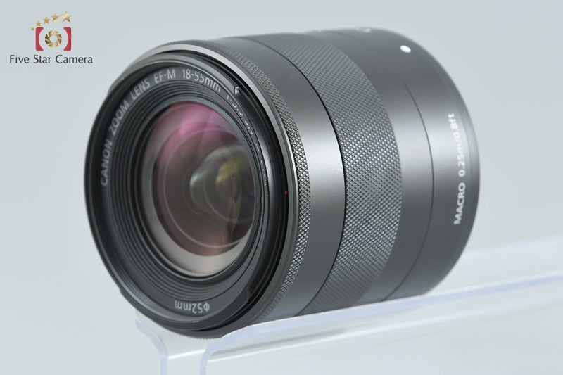 Canon EOS M Black 18.0 MP Mirrorless Camera EF-M 18-55 IS STM Lens