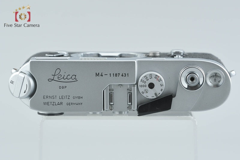 Leica M4 Chrome Serial# 118xxxx 35mm Rangefinder Film Camera