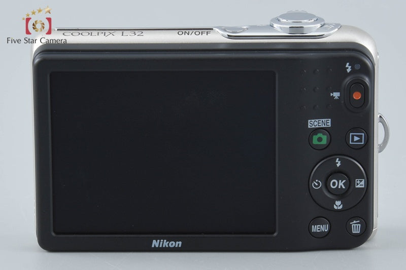 Nikon COOLPIX L32 Silver 20.1 MP Digital Camera