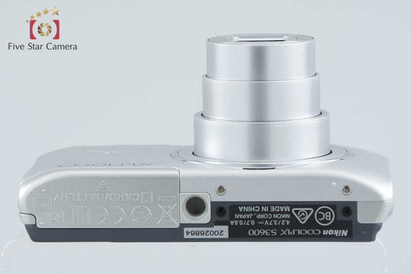 Nikon COOLPIX S3600 Crystal Silver 20.0 MP Digital Camera