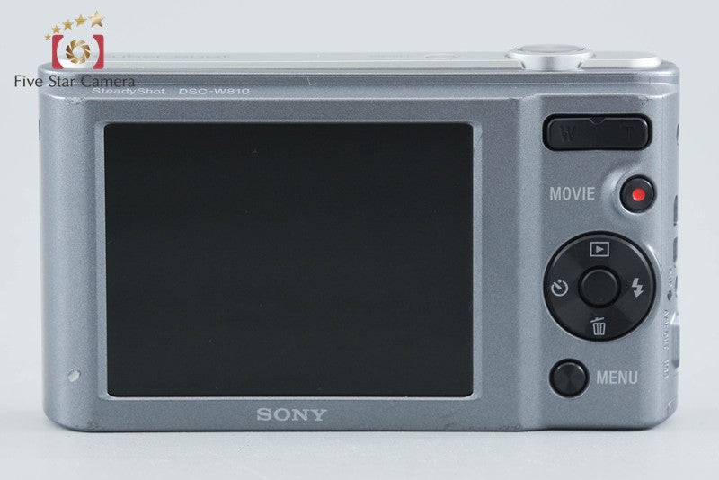 Sony Cyber-Shot DSC-W810 Silver 20.1 MP Digital Camera [Japanese Language Only]