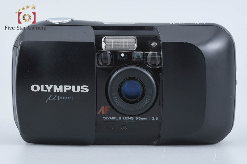 Olympus μ[mju:] Black 35mm Point & Shoot Film Camera