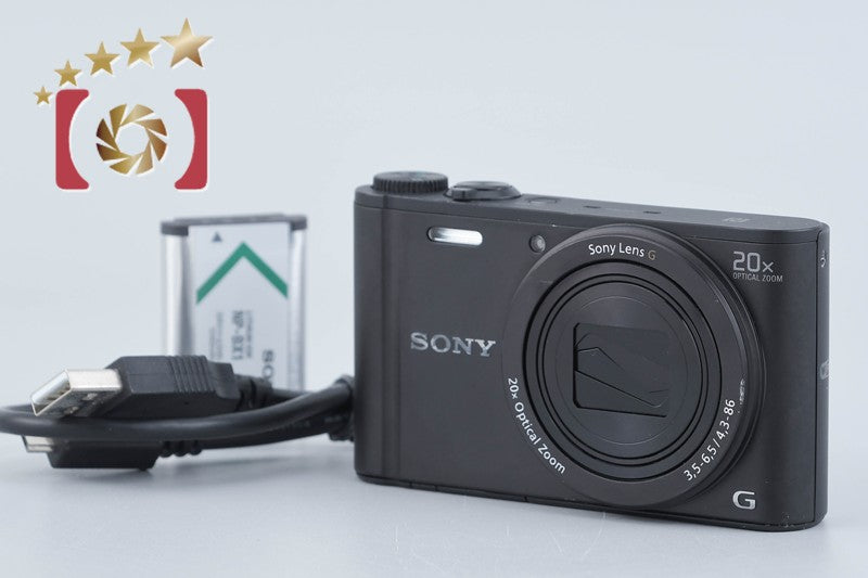 Sony Cyber-Shot DSC-WX350 Black 18.2 MP Digital Camera [Multiple Languages]