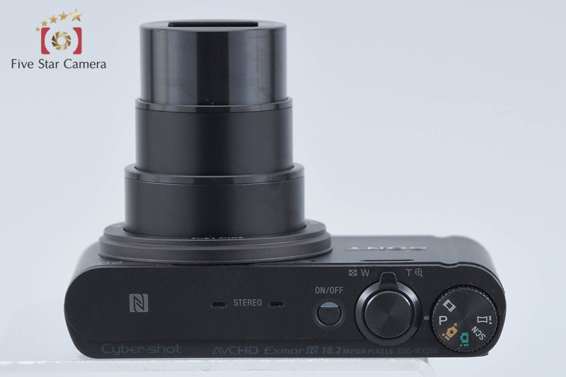 Sony Cyber-Shot DSC-WX350 Black 18.2 MP Digital Camera [Multiple Languages]